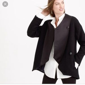 J crew collection mixed media crossover jacket sz6